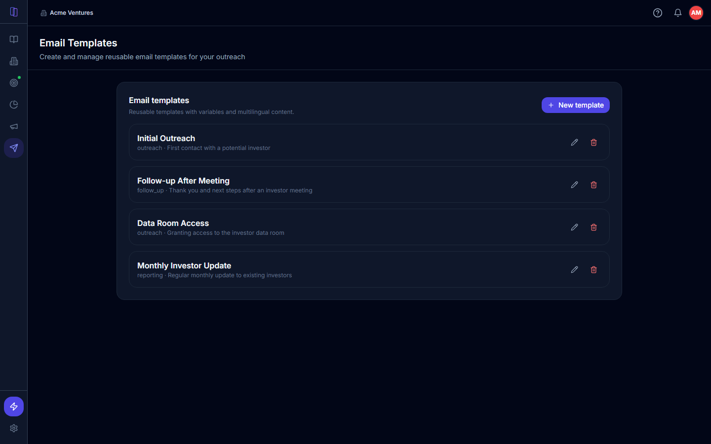 Outreach sequences preview